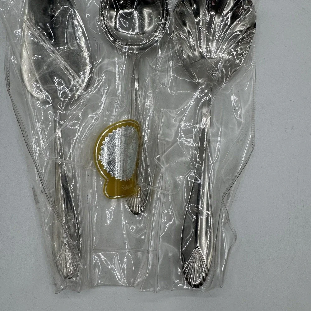 Heritage Mint Safrano GLOSSY 18/0 Stainless Serving Flatware Sets 11 Pieces